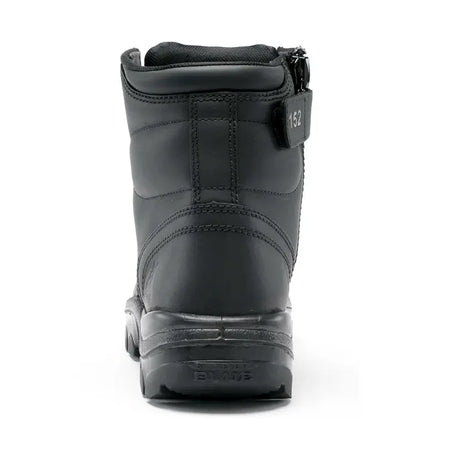 Steel Blue Black Argyle Zip Sided Lace Up Nitrle/Bump Cap Safety Boots (342152) (Pre Order) - Ace Workwear