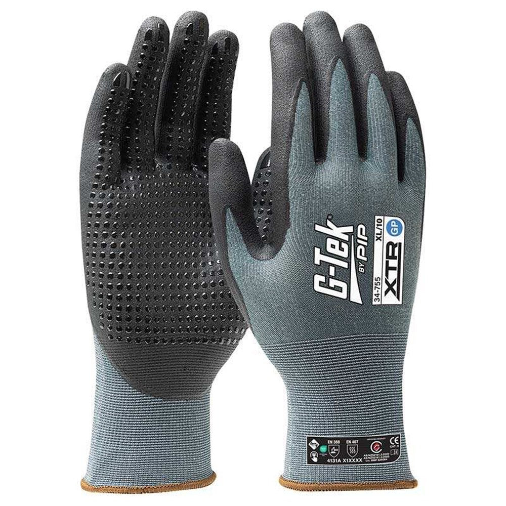 G-Tek XTR 15G GP Nitrile Dotted Glove - Carton of 120 (34-755) - Ace Workwear