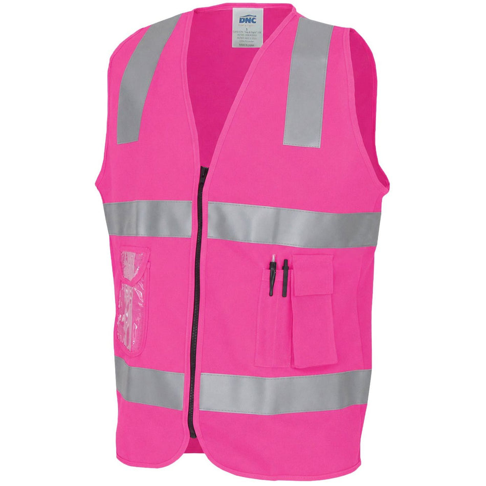 DNC Day/Night Side Panel Safety Vest with CSR R/Tape (3507)