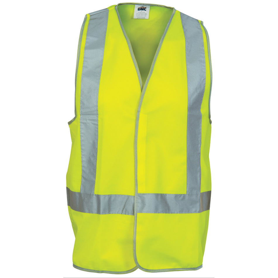 DNC Day/Night Safety Vest with H-Pattern CSR R/Tape (3804)