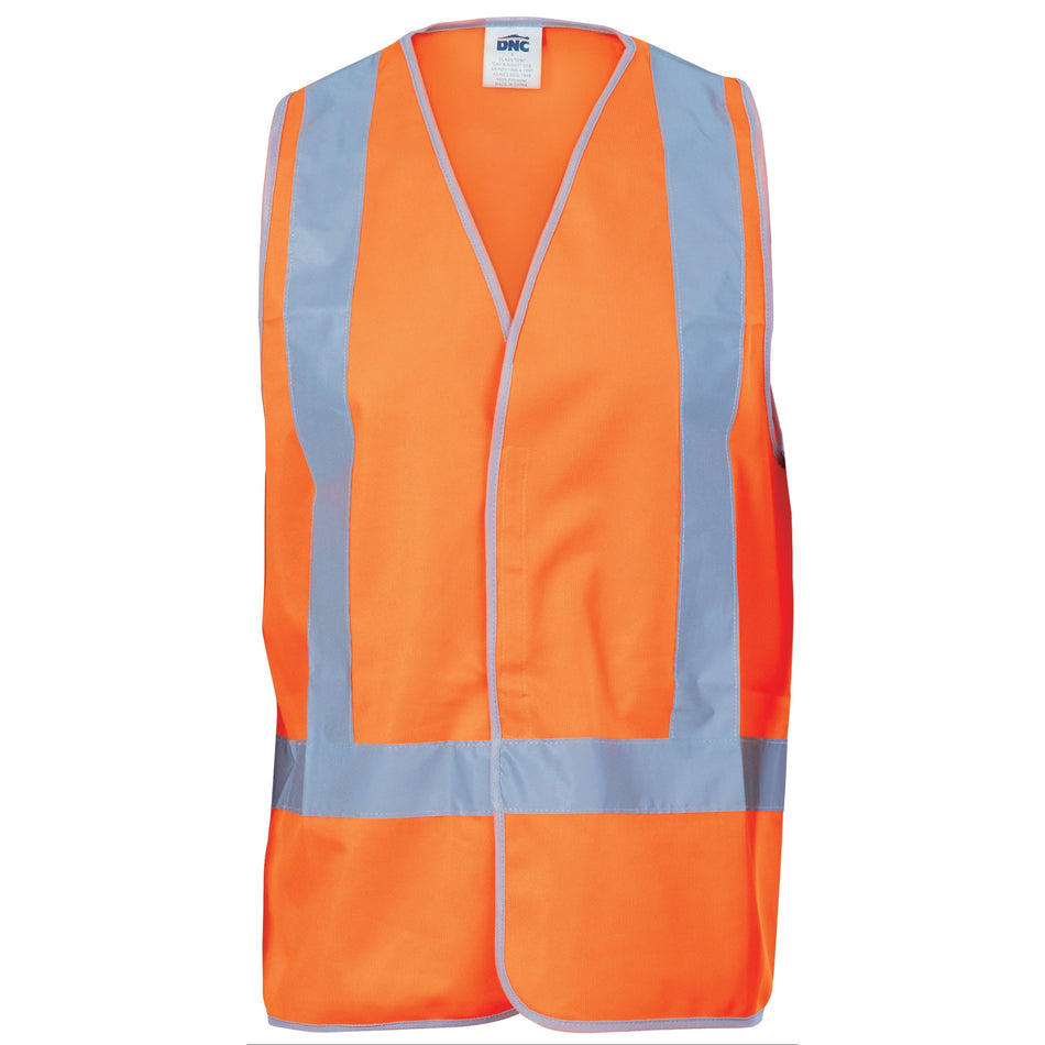 DNC Day/Night Safety Vest with H-Pattern CSR R/Tape (3804)