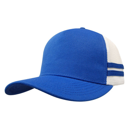 American Premium Twill/Mesh Deep Fit Trucker With Stripes - Pack of 25 (3995) - Ace Workwear