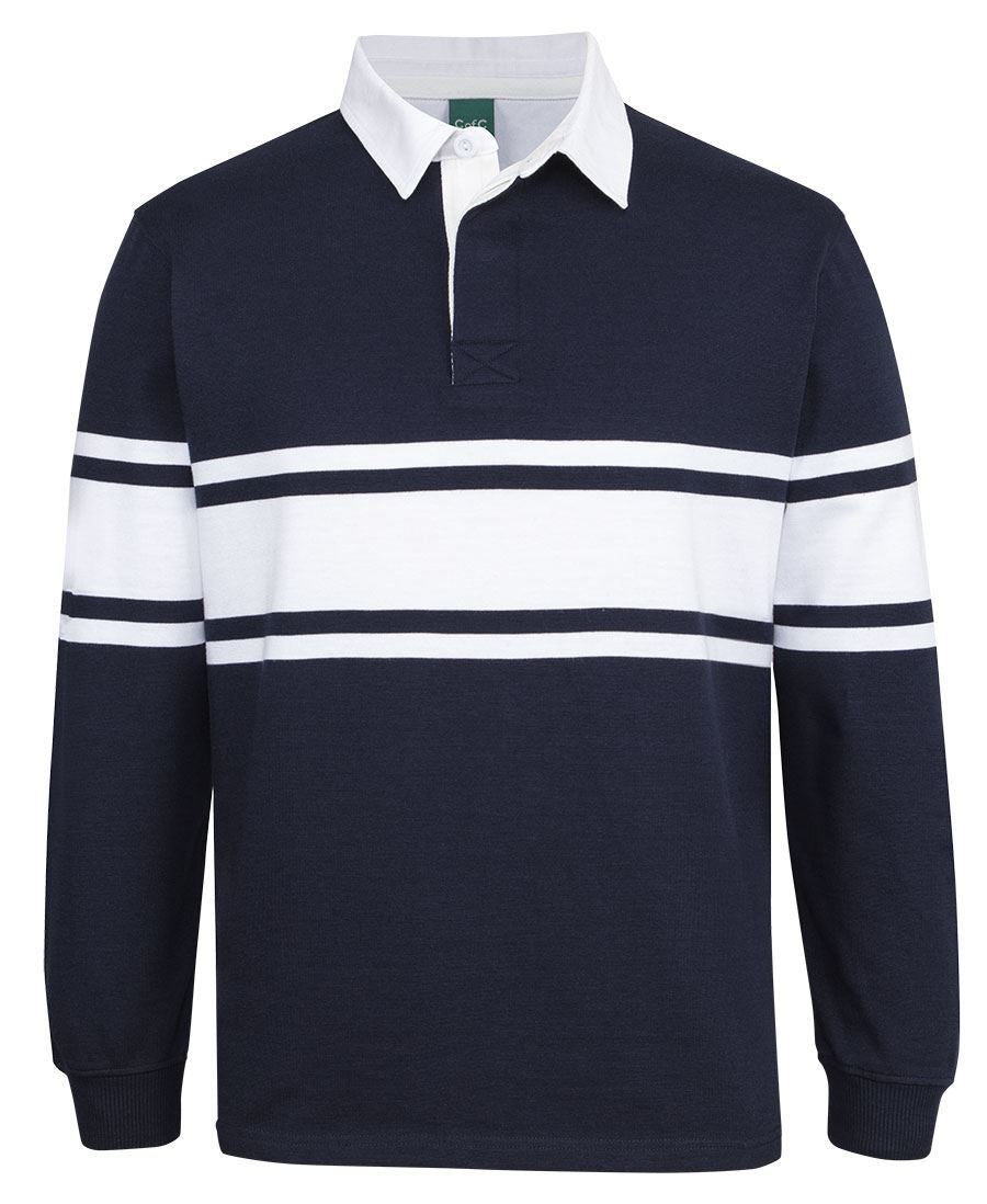 JB's C Of C 3 Stripe Yarn Dyed Rugby (3RY3)