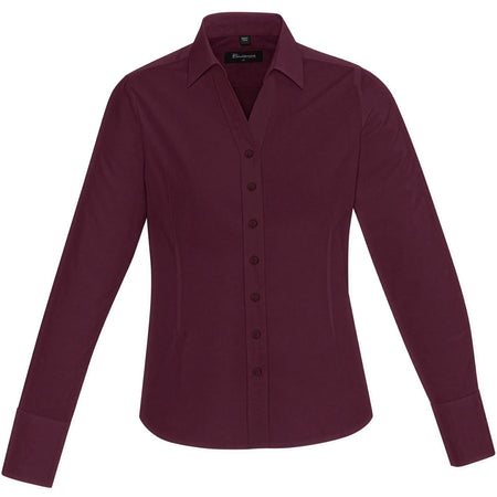 Biz Corporates Womens Hudson Long Sleeve Shirt (40310) - Ace Workwear