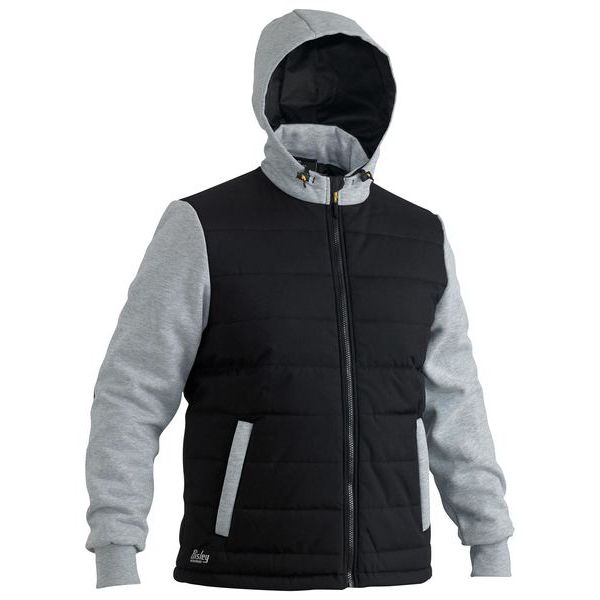 Bisley Flx & Move Contrast Puffer Fleece Hoodie (BJ6944) - Ace Workwear