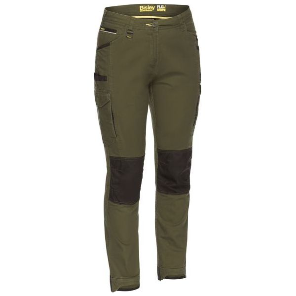 Bisley Womens Mid-Rise Flx & Move Straight Leg Cargo Pants (BPL6044) (Clearance) - Ace Workwear