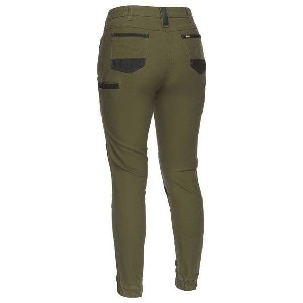 Bisley Womens Flx & Move Stretch Cotton Mid-Rise Stovepipe Fit Pants (BPL6022) (Clearance) - Ace Workwear