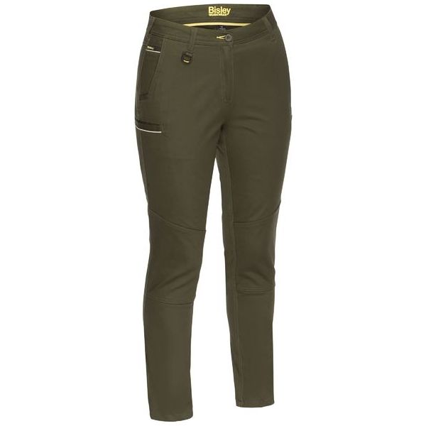 Bisley Womens Mid Rise Stretch Cotton Pants (BPL6015) (Clearance) - Ace Workwear