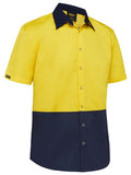 Bisley Two Tone Hi Vis Short Sleeve Shirt (BS1442)