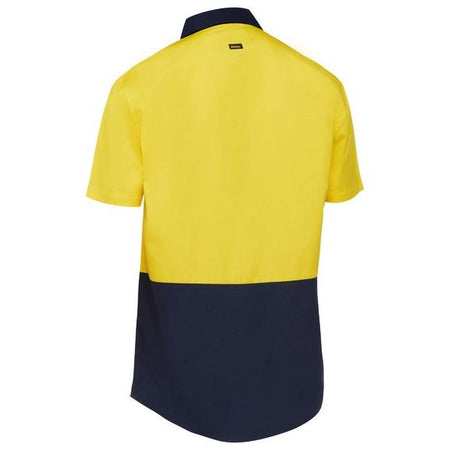 Bisley Two Tone Hi Vis Short Sleeve Shirt (BS1442) - Ace Workwear