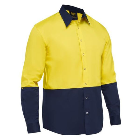 Bisley Two Tone Hi Vis Long Sleeve Shirt (BS6442) - Ace Workwear