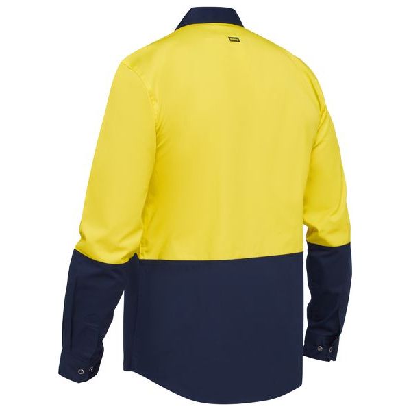 Bisley Two Tone Hi Vis Long Sleeve Shirt (BS6442) - Ace Workwear