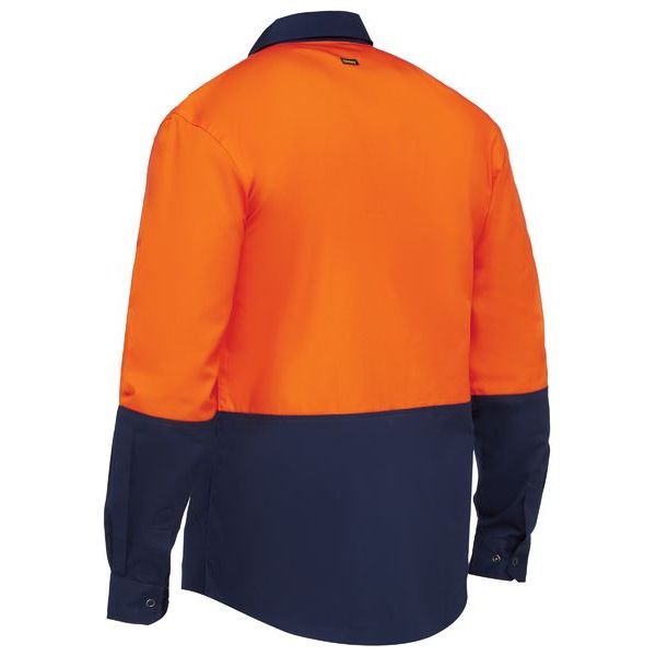 Bisley Two Tone Hi Vis Long Sleeve Shirt (BS6442) - Ace Workwear