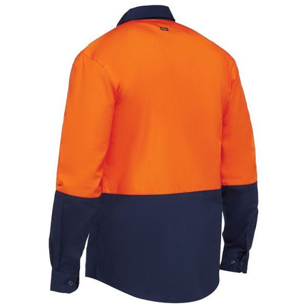 Bisley Two Tone Hi Vis Long Sleeve Shirt (BS6442) - Ace Workwear