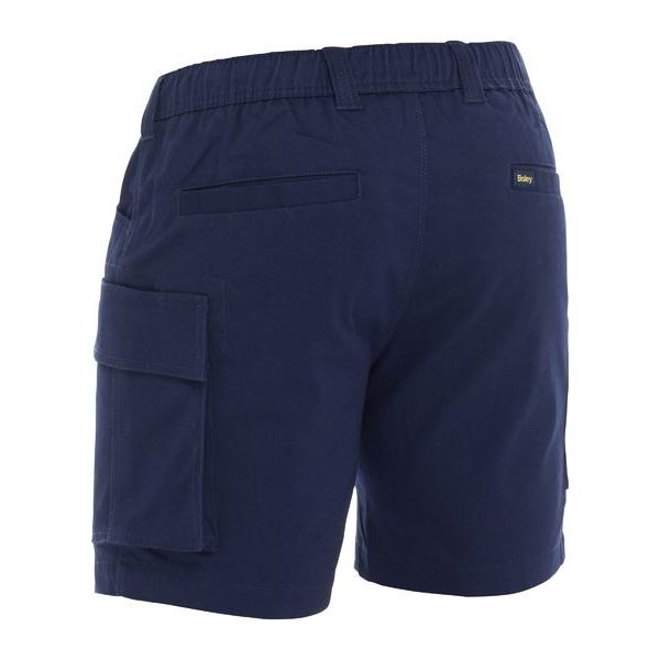 Bisley Stretch Cotton Elastic Waist Cargo Shorts (BSHC1018) - Ace Workwear