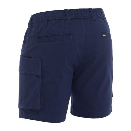 Bisley Stretch Cotton Elastic Waist Cargo Shorts (BSHC1018) - Ace Workwear