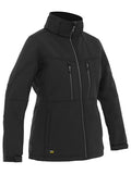 Bisley Womens Flx & Move Soft Shell Jacket With Zip Off Detachable Hood (BLJ6570)