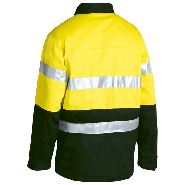 Bisley Taped Two Tone Hi Vis Drill Jacket (BK6710T) (Clearance) - Ace Workwear