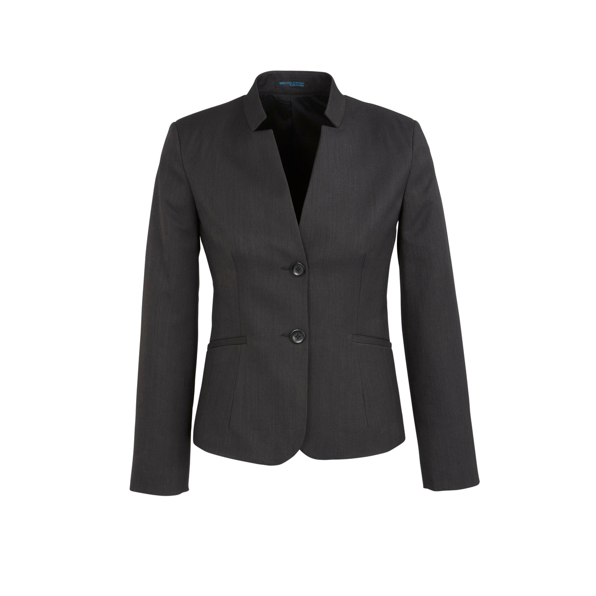 Biz Corporates Womens Short Jacket With Reverse Lapel (60113) (Clearance) - Ace Workwear