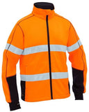Bisley Mens Taped Hi Vis Zip Front Fleece Jacket (BK6611T)
