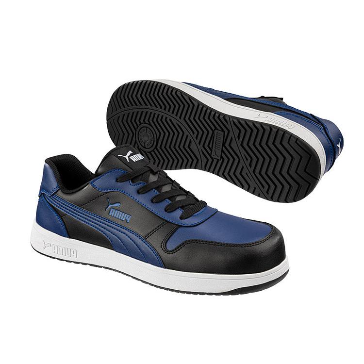 Puma Blue/Black Frontcourt Low Fibreglass Toe Cap Lace Up Safety Shoe (640277) (Pre Order) - Ace Workwear