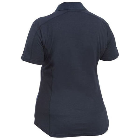 Bisley Womens Short Sleeve Button Free V Neck Polo (BKL1202) - Ace Workwear