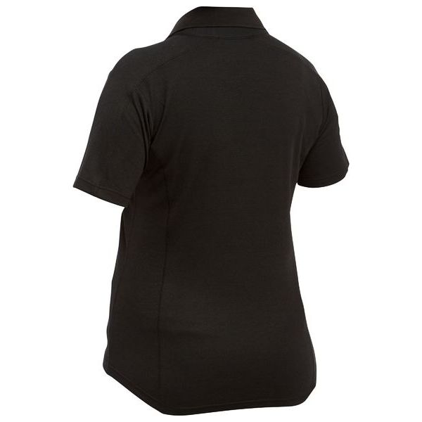 Bisley Womens Short Sleeve Button Free V Neck Polo (BKL1202) - Ace Workwear