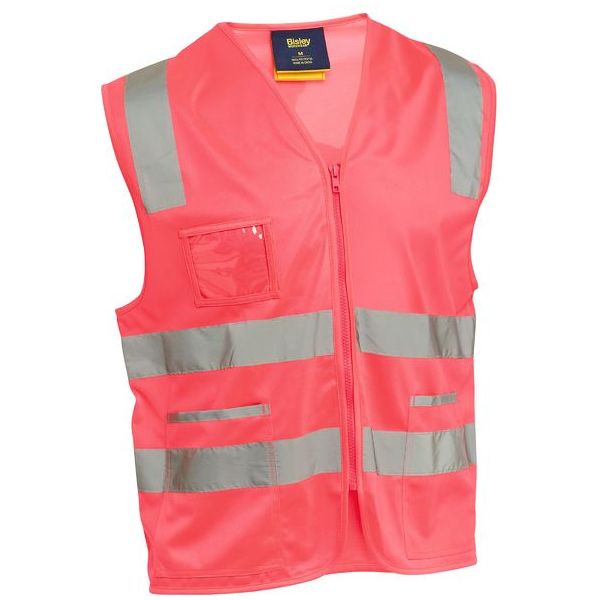 Bisley Taped Hi Vis Safety Zip Vest (BV0341T) - Ace Workwear