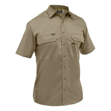 Bisley Mens X Airflow Stretch Ripstop Short Sleeve Shirt (BS1490) - Ace Workwear