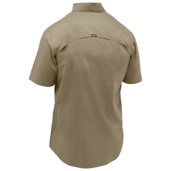 Bisley Mens X Airflow Stretch Ripstop Short Sleeve Shirt (BS1490) - Ace Workwear