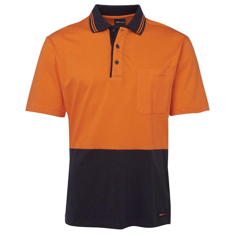 JB's Hi Vis Short Sleeve Cotton Polo (6CPHV) - Ace Workwear