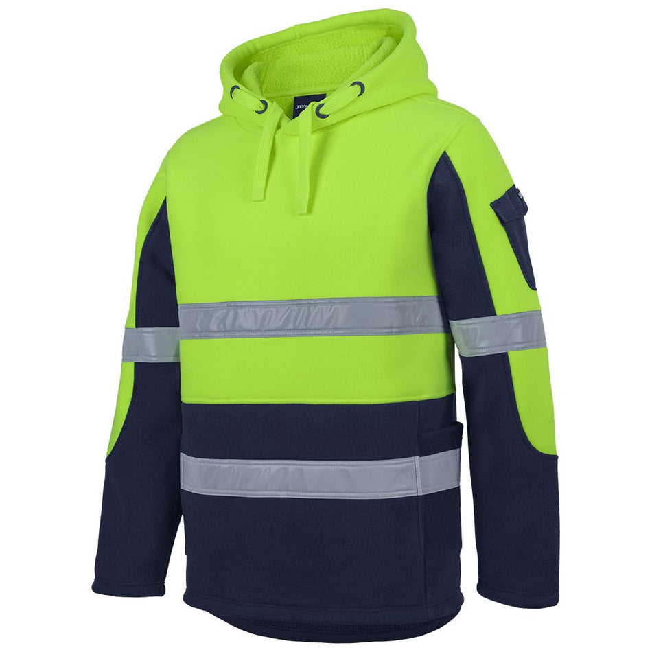 JB's Hi Vis Day & Night 450GSM Pull Over Shepherd Hoodie (6DLP) - Ace Workwear