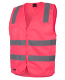 JB's Hi Vis Day & Night Zip Safety Vest (6DNSZ)