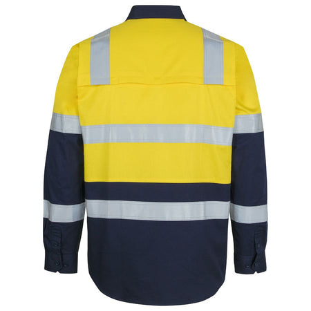 JB's Hi Vis (D+N) L/S 150G Level 3 Work Shirt (6DNW3) - Ace Workwear