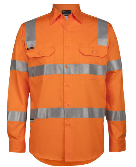 JB's Hi Vis Day & Night Longsleeve 150GSM Australian Rail Work Shirt (6DNWR) - Ace Workwear