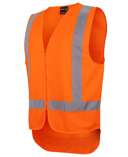 JB's NSW/QLD Rail Day & Night Zip X-Back Safety Vest (6DVQV) - Ace Workwear
