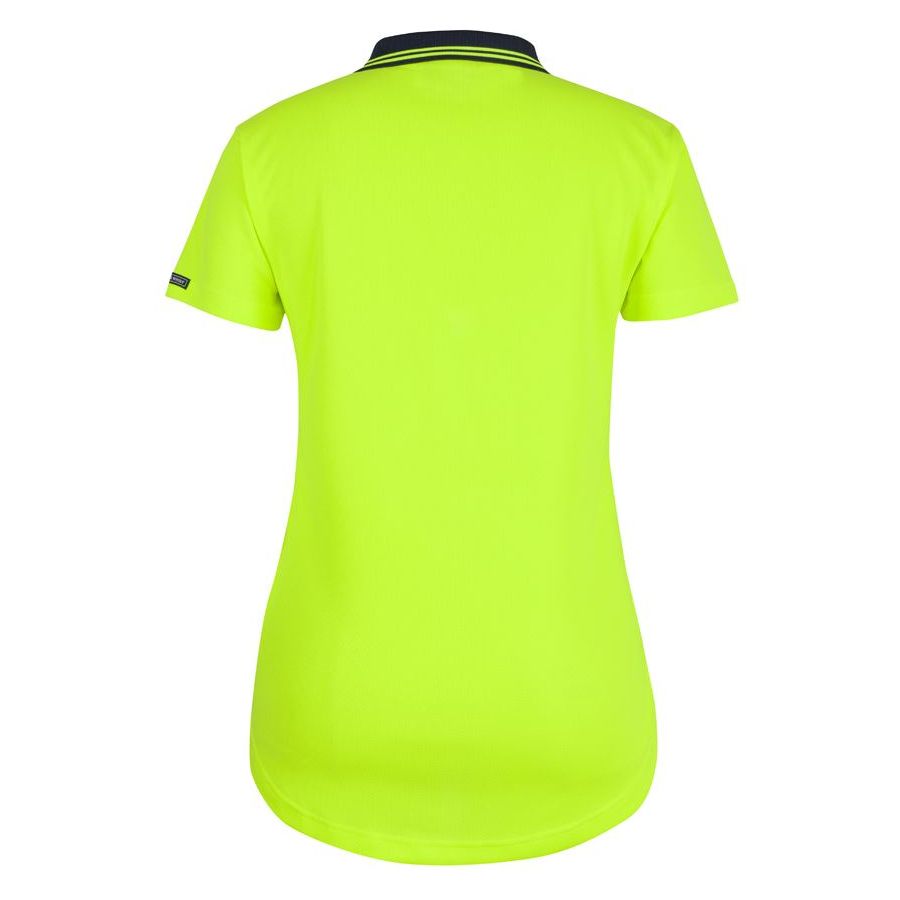 JB's Ladies Hi Vis S/S Drop Tail Polo (6HDS1) - Ace Workwear