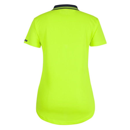 JB's Ladies Hi Vis S/S Drop Tail Polo (6HDS1) - Ace Workwear