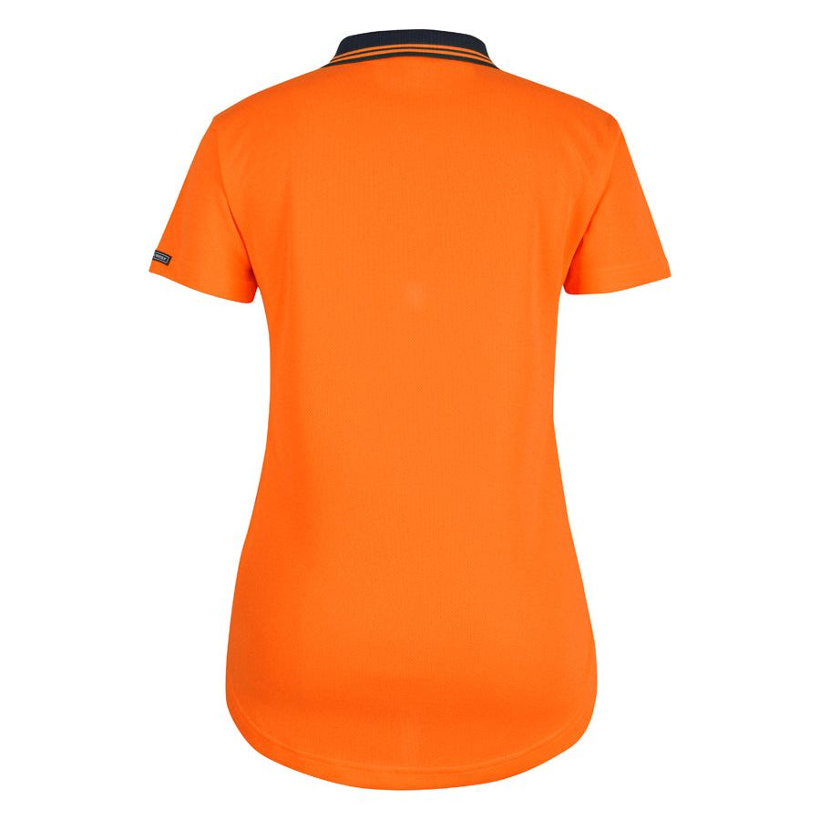 JB's Ladies Hi Vis S/S Drop Tail Polo (6HDS1) - Ace Workwear