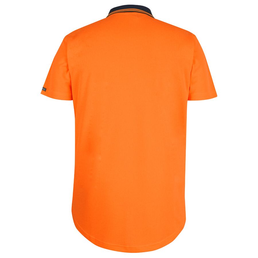 JB's Hi Vis S/S Drop Tail Polo (6HDS) - Ace Workwear