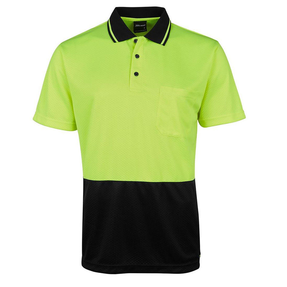 JB's Hi Vis Jacquard Non Cuff Polo (6HJNC) - Ace Workwear
