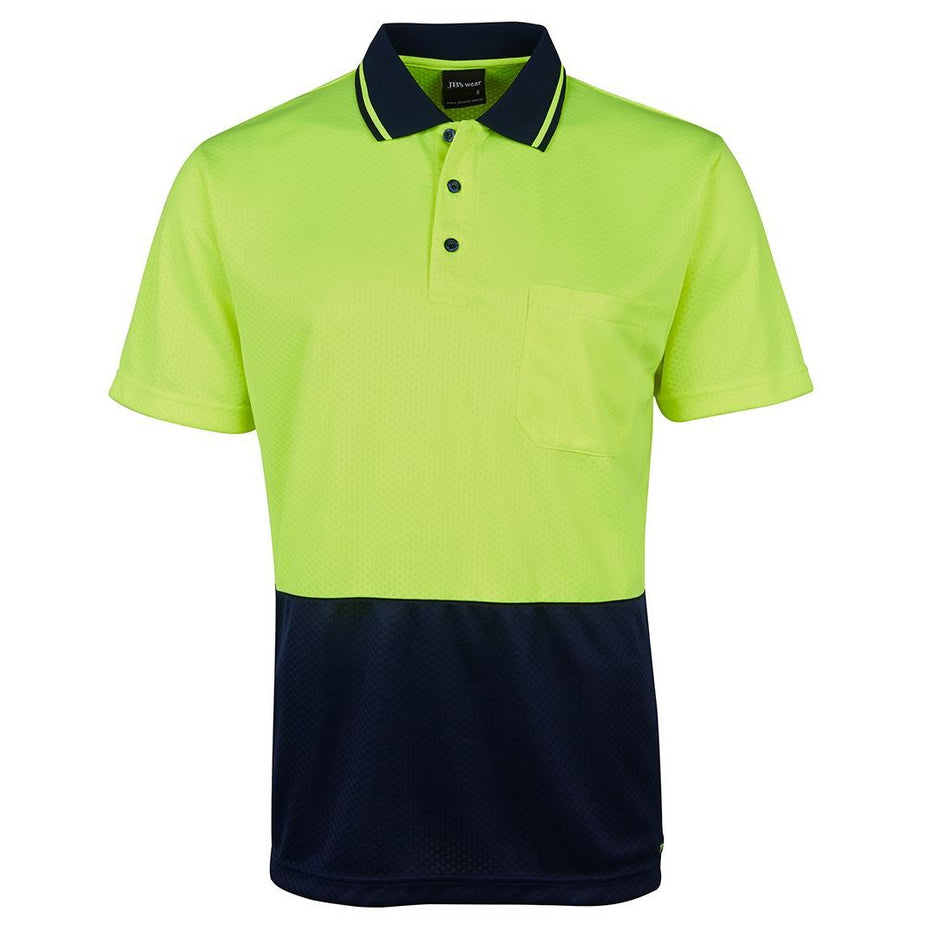 JB's Hi Vis Jacquard Non Cuff Polo (6HJNC) - Ace Workwear