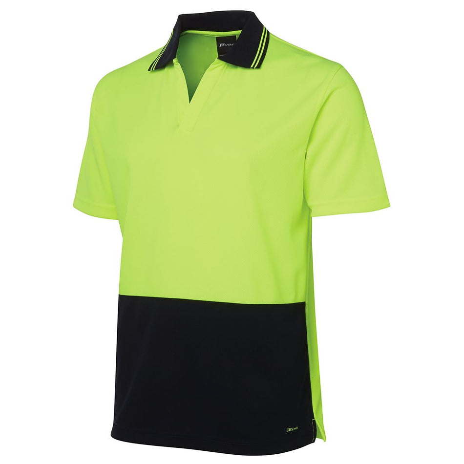 JB's Hi Vis Short Sleeve Non Button Polo (6HNB) - Ace Workwear