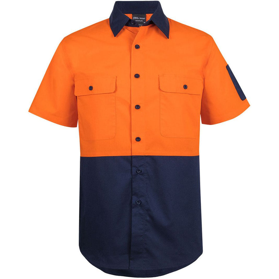 JB's Wear Hi Vis Class F Ripstop S/S Work Shirt (6HRFS)