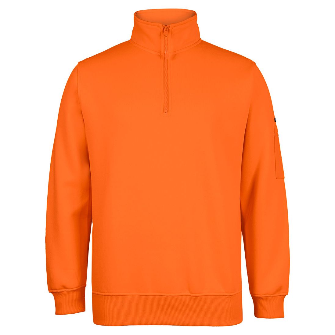 JB's Hi Vis Half (1/2) Zip Fleecy Sweat (6HVFH) - Ace Workwear