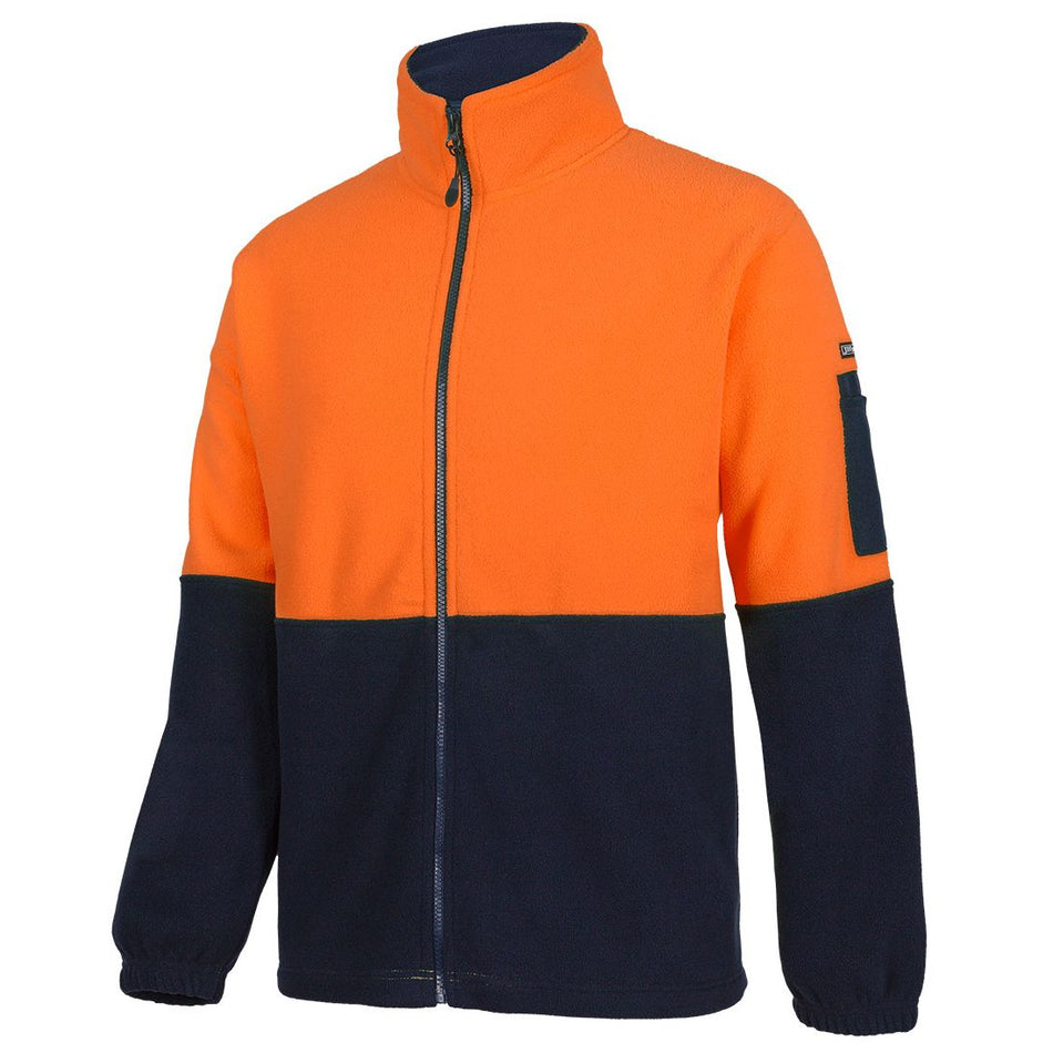 JB's Wear Hi Vis Full Zip Polar Fleece (6HVPE)