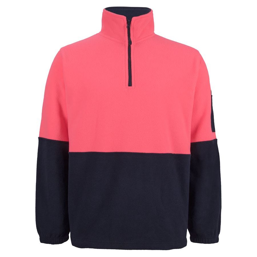 JB's Hi Vis 1/2 Zip Polar Fleece (6HVPF) - Ace Workwear