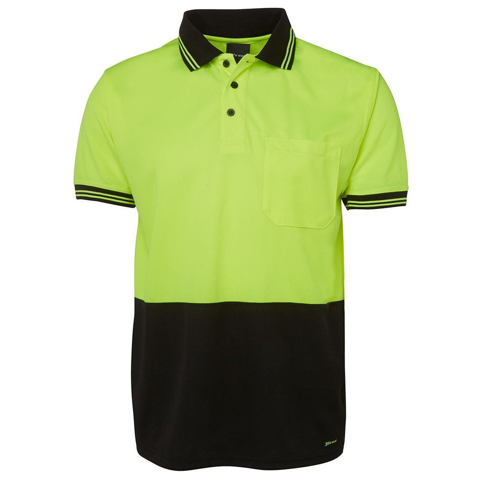 JB's Hi Vis Short Sleeve Traditional Polo (6HVPS) - Ace Workwear