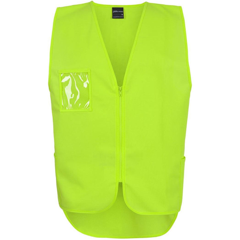 JB's Wear Hi Vis Zip Drop Tail Safety Vest (6HVSW)