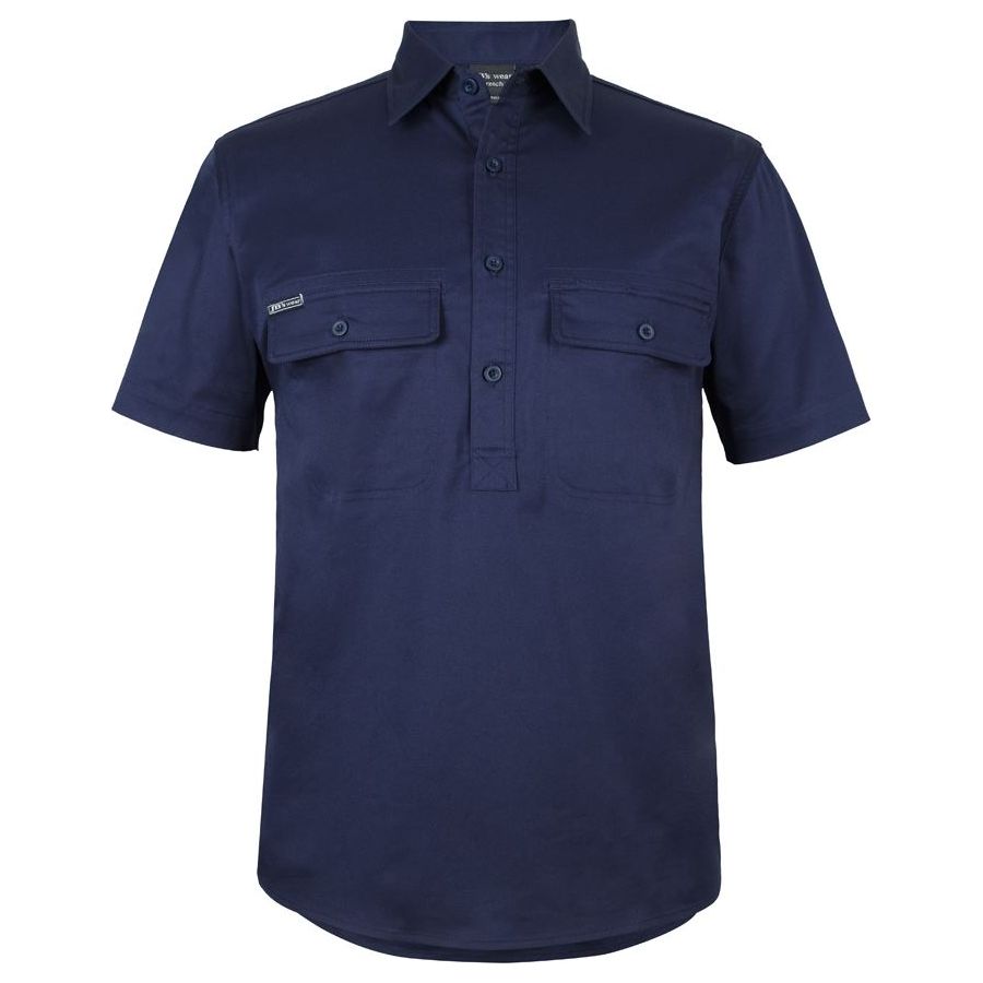 JB's S/S Stretch Close Front Work Shirt (6WKCS) - Ace Workwear